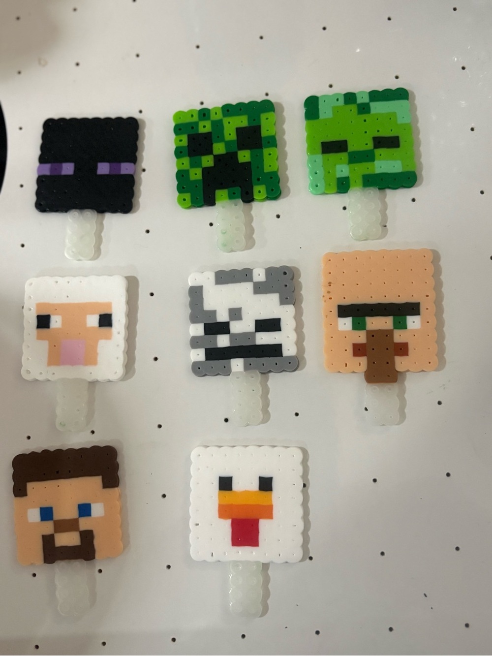 Minecraft Inspired Pixel CupcakeToppers- Assorted Character Faces